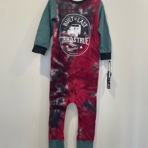Rags to raches Kids Tie-Dye One Piece truck